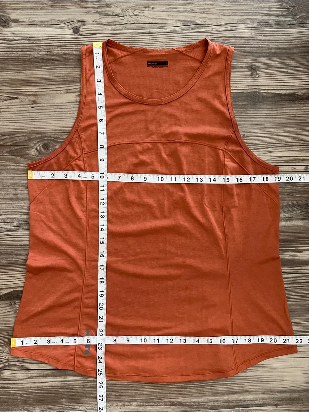 Janji Run All Day Tank Top Orange Size Large - Picture 10 of 10